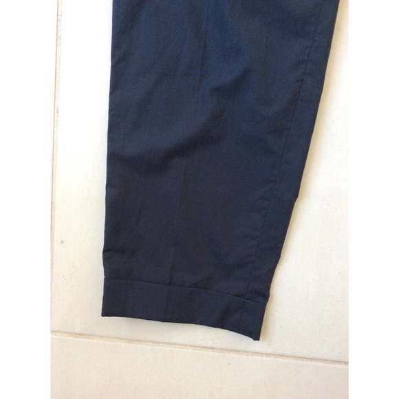 Officine Generale Pierre Cuffed Pants High Waist Pleated Cotton - Picture 6 of 13